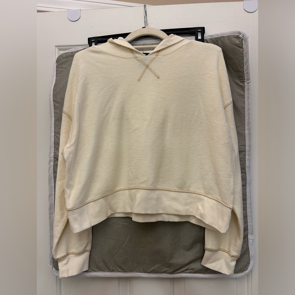 Forever 21 Cream Hooded Sweater